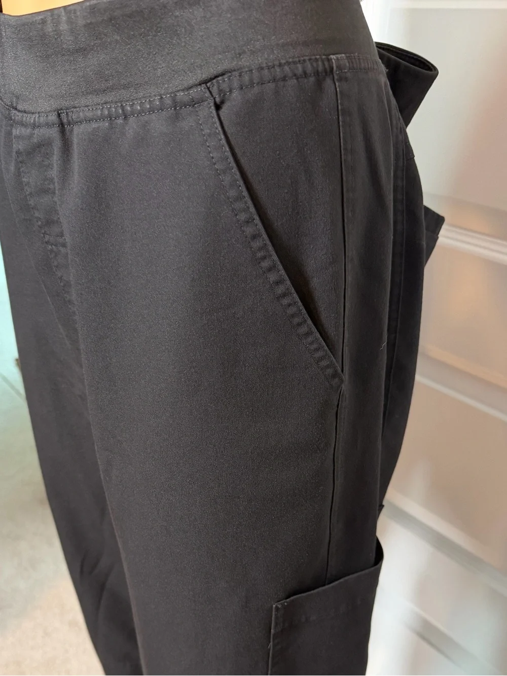 FIGS Men’s Axim Cargo Scrub Pants Black XL SHORT Technical Collection T2001S